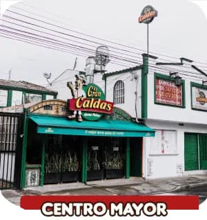 Fachada de la sede Centro Comercial Centro Mayor, Calle 38 Sur #34D – 42-46